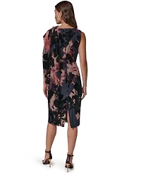 Donna Karan New York Women's Floral Sheath Sleeveless Dress