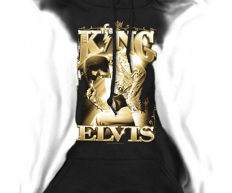 Elvis Men's Presley The King Pull-Over Hoodie