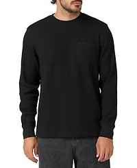 O'Neill Men's Overland Thermal Waffle-Knit Long-Sleeve Crewneck Shirt