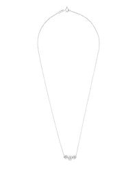 Macy's Lab-Grown Diamond Necklace (1/10 ct. t.w.) in Sterling Silver