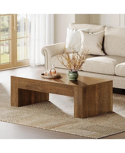 Tribesigns Coffee Table for Living Room,51-Inch Farmhouse Center Table