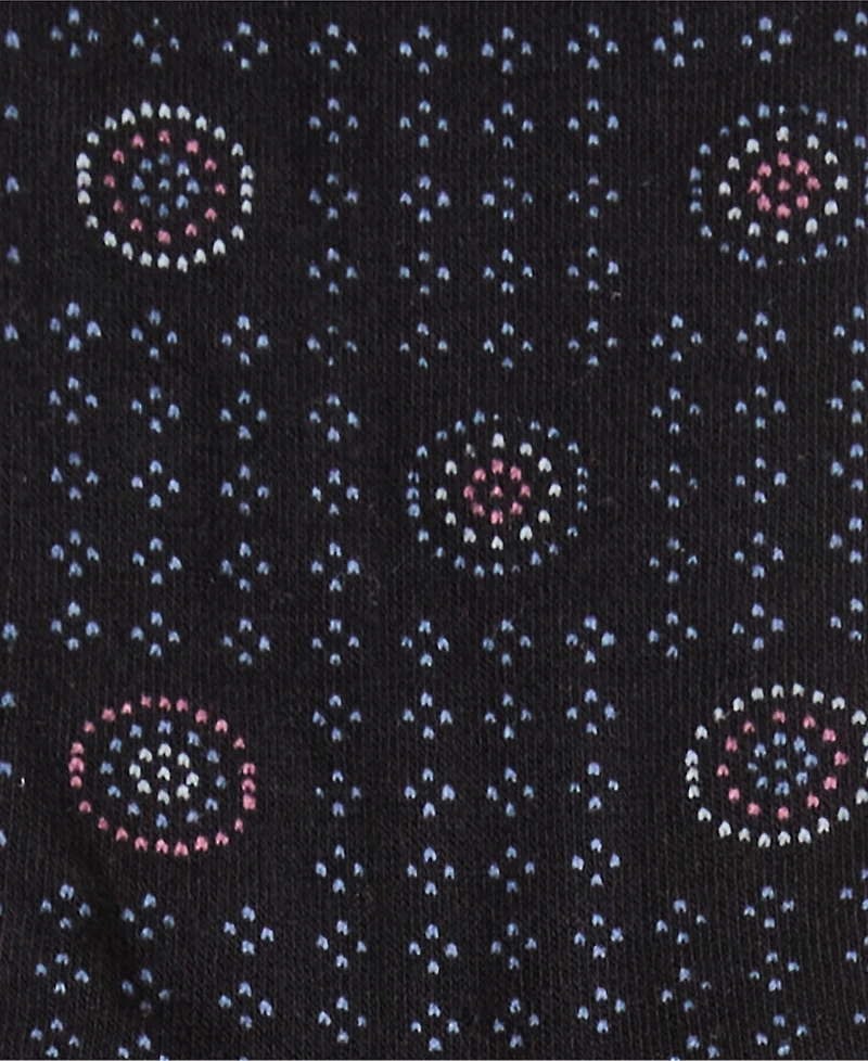 Perry Ellis Portfolio Men's Bamboo-Blend Medallion Neat Logo Crew Socks