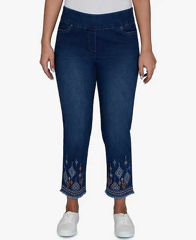Alfred Dunner Petite Pull-On Cropped Pants