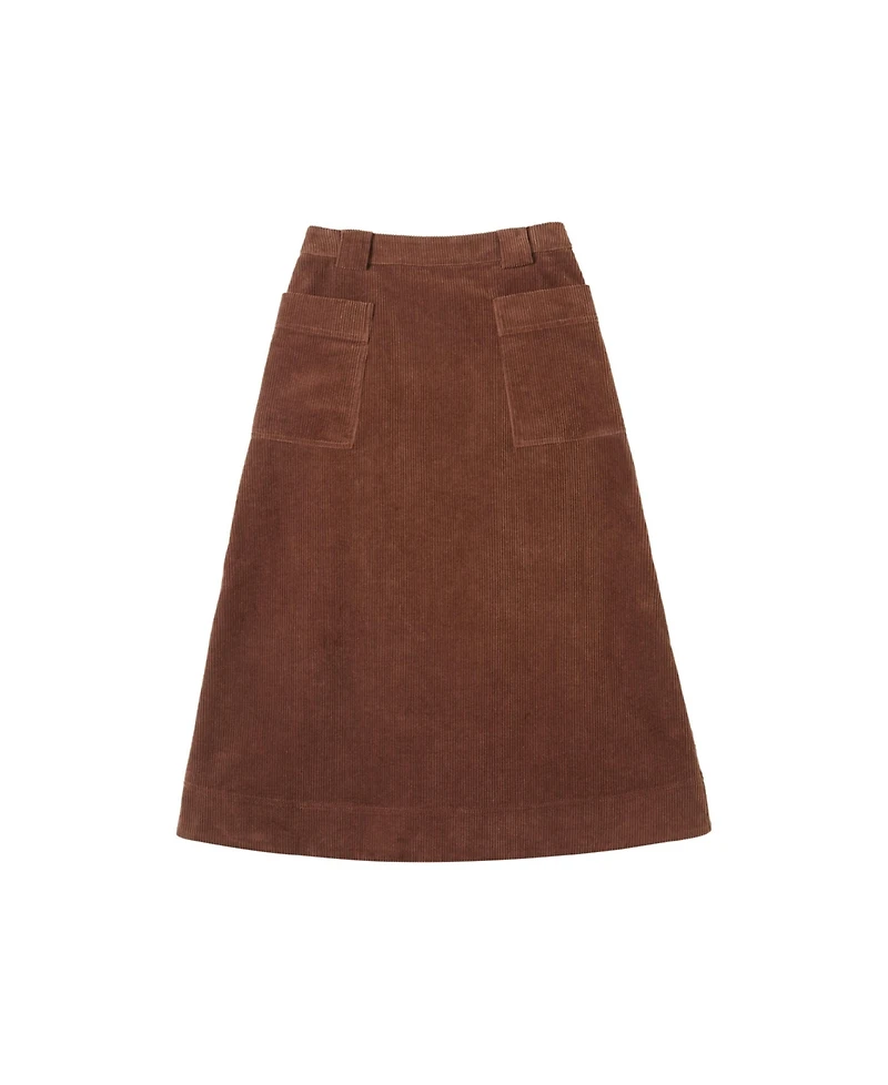 Celtic & Co. Women's Utility Cord Midi Skirt