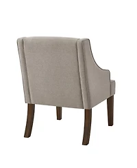 Streamdale Furniture Mid Century Modern Upholstered Accent Chair with Wood Legs