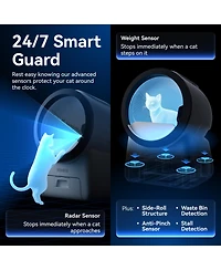 Catlink Scoop Robot Pro Smart Self-Cleaning Litter Box Ai Health Monitor Odor Control Multi-Cat