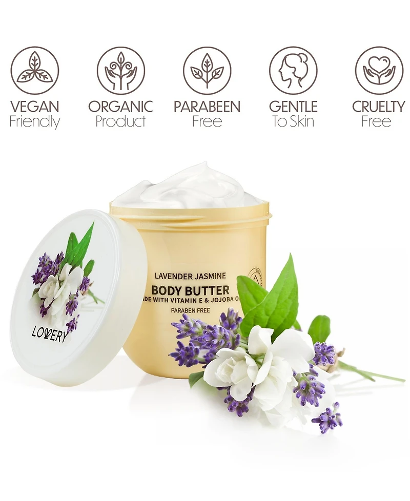 Lovery Lavender Scented Whipped Body Butter, Bath and Body Care Cream