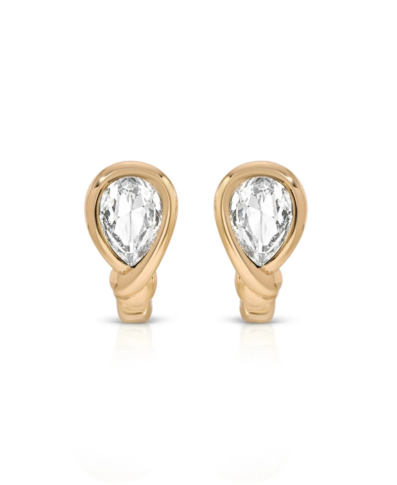 Ettika Marquise Mini Hoop Earrings