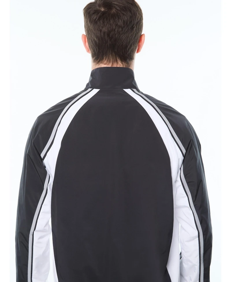 Sergio Tacchini Men's Fico Contrast-Color Panels Raglan-Sleeve Track Jacket