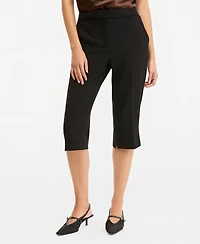 Bar Iii Women's Mid-Rise Side-Slit Capris, Macy's Exclusive