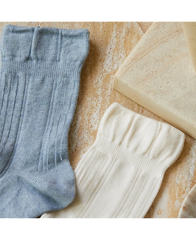 Stems Women's Dream Sleep Striped Crew Socks