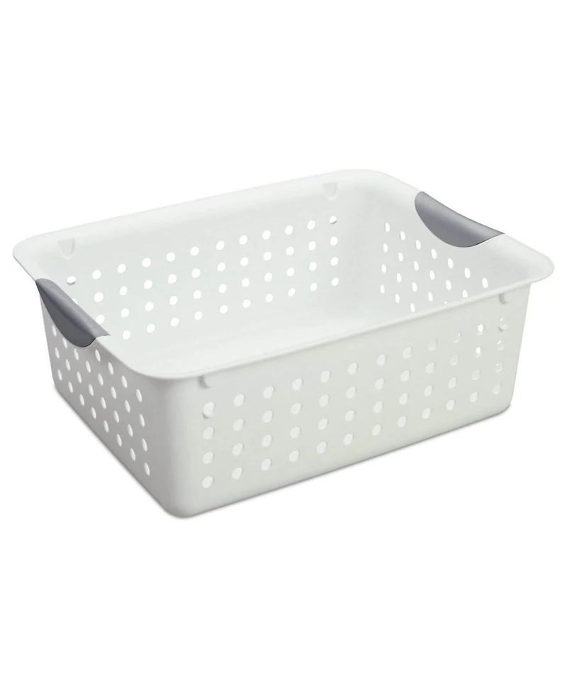 Sterilite Medium and Small Ultra Plastic Storage Bin Organizer Basket (18 Pack)