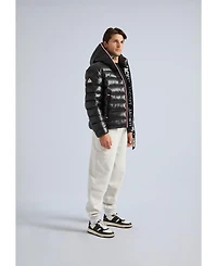JACK1T Men's Hooded Insulated Puffer