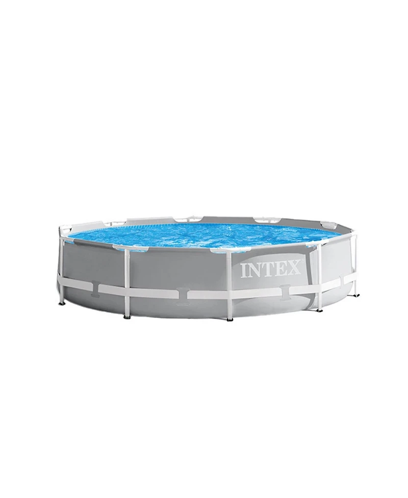 Intex 10' x 30" Above Ground Swimming Pool w/ 330 Gph Filter Pump and Pool Ladder