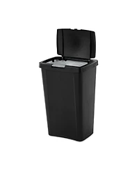Sterilite 13 Gallon TouchTop Wastebasket with Titanium Latch, Black (16 Pack)