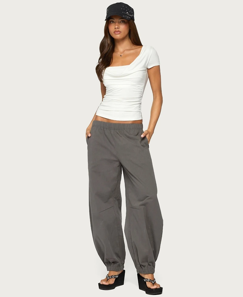 Edikted Women's Hayli Cotton Parachute Pants