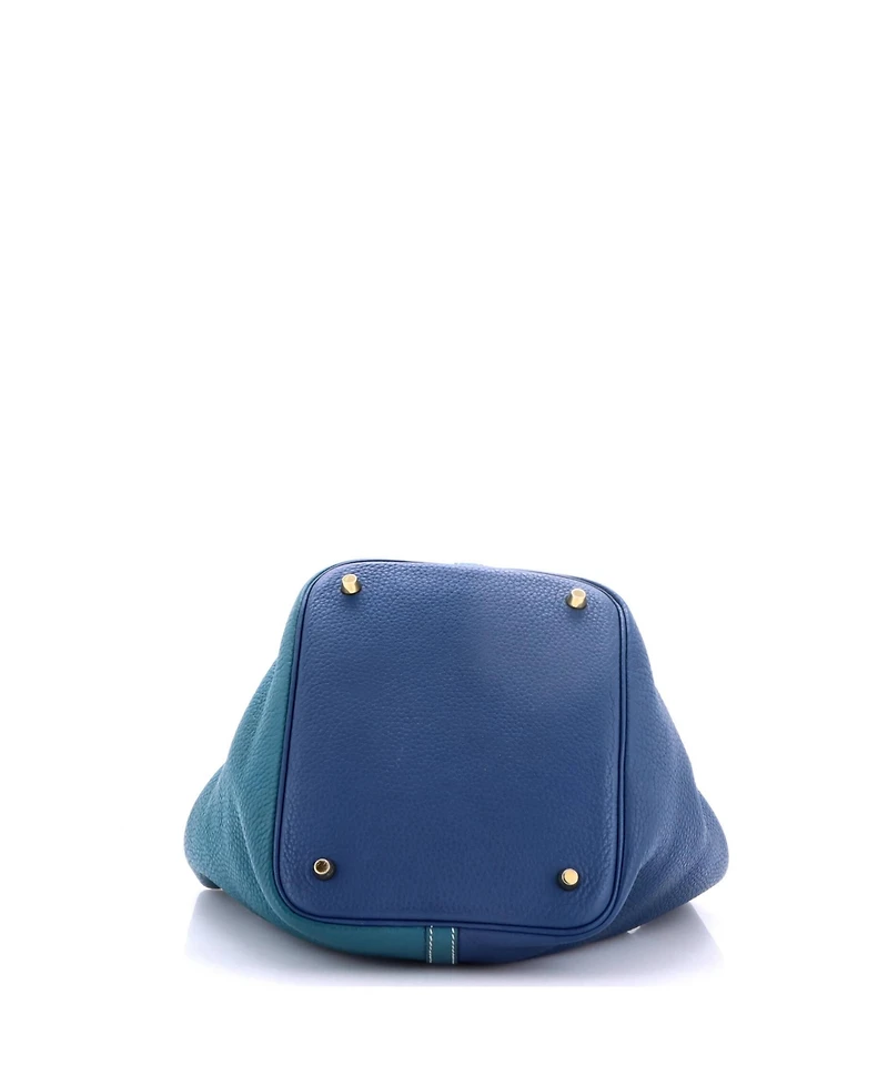 Pre-Owned HERMES Mm Picotin Lock Bag Bicolor Clemence