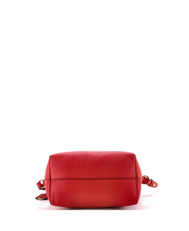 Pre-Owned Prada Mini Dual Strap Zip Tote Vitello Daino