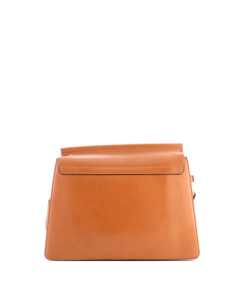Pre-Owned Chloe Medium Faye Shoulder Bag Stitched Suede and Leather