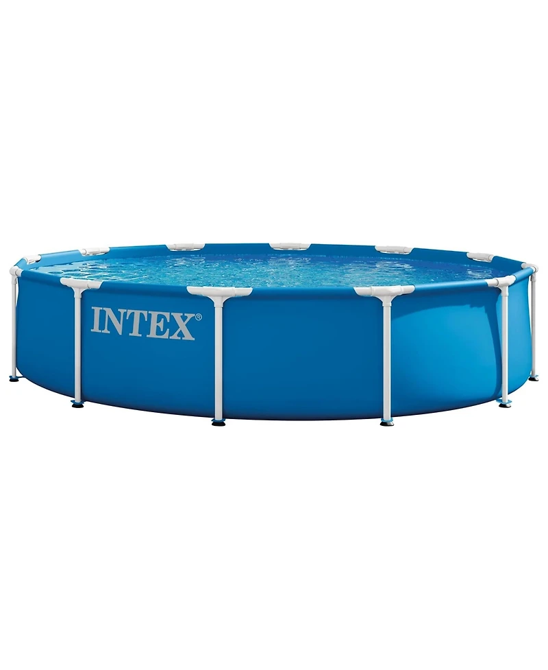 Intex 28210EP 12Ft X 30In Metal Frame Above Ground Swimming Pool, Pool Only