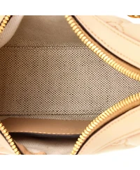Pre-Owned Gucci Mini Half Moon Hobo Gg Matelasse Leather