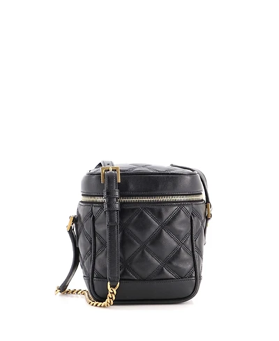 Pre-Owned Saint Laurent 80's Vanity Bag Quilted Leather
