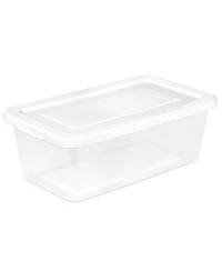 Sterilite 6 Qt Storage Box, Stackable Plastic Container, Home Organizer, 36 Pack