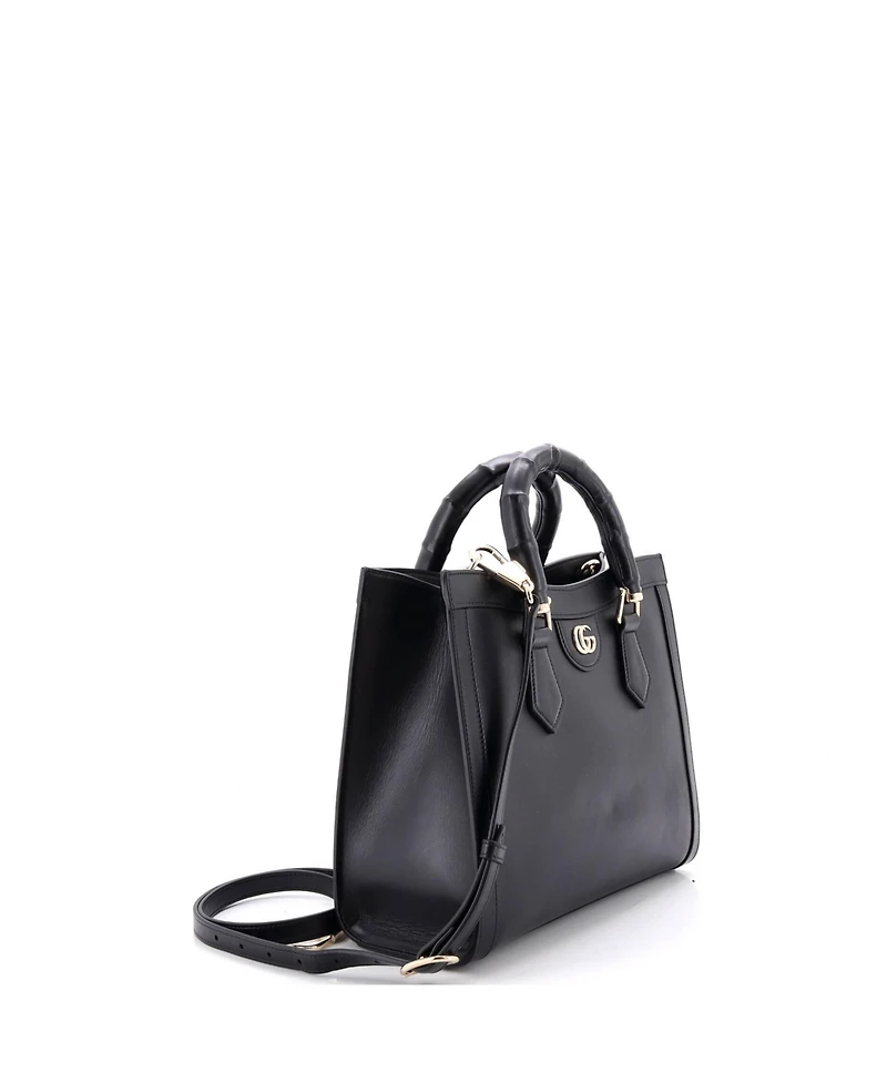 Pre-Owned Gucci Small Diana Nm Bamboo Handle Tote Leather