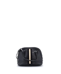 Pre-Owned Gucci Mini Web Convertible Dome Satchel Leather