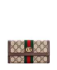 Pre-Owned Gucci Ophidia Continental Wallet Gg Coated Canvas