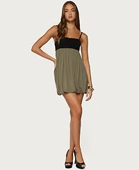 Edikted Women's Jonna Contrast Bubble Mini Dress