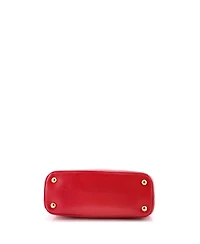Pre-Owned Prada Mini Double Zip Lux Tote Vernice Saffiano Leather