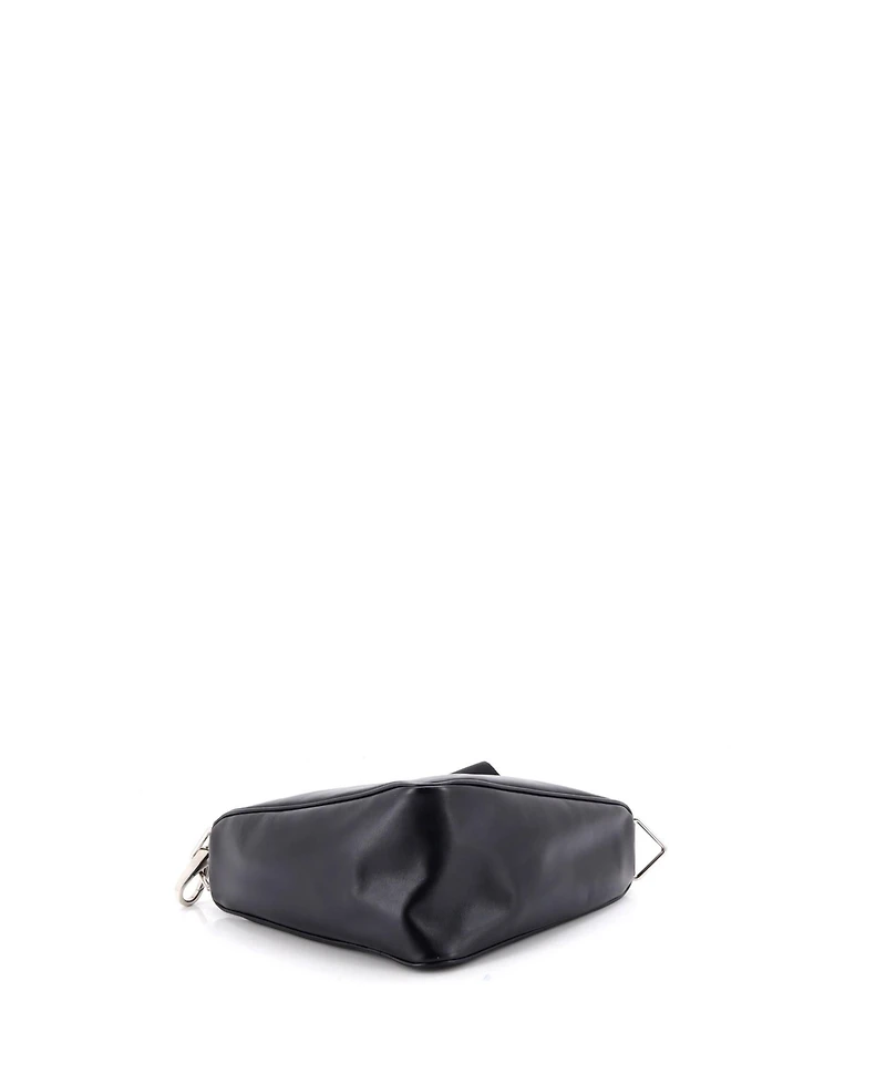 Pre-Owned Prada Small Triangle Logo Zip Crossbody Bag Soft Leather
