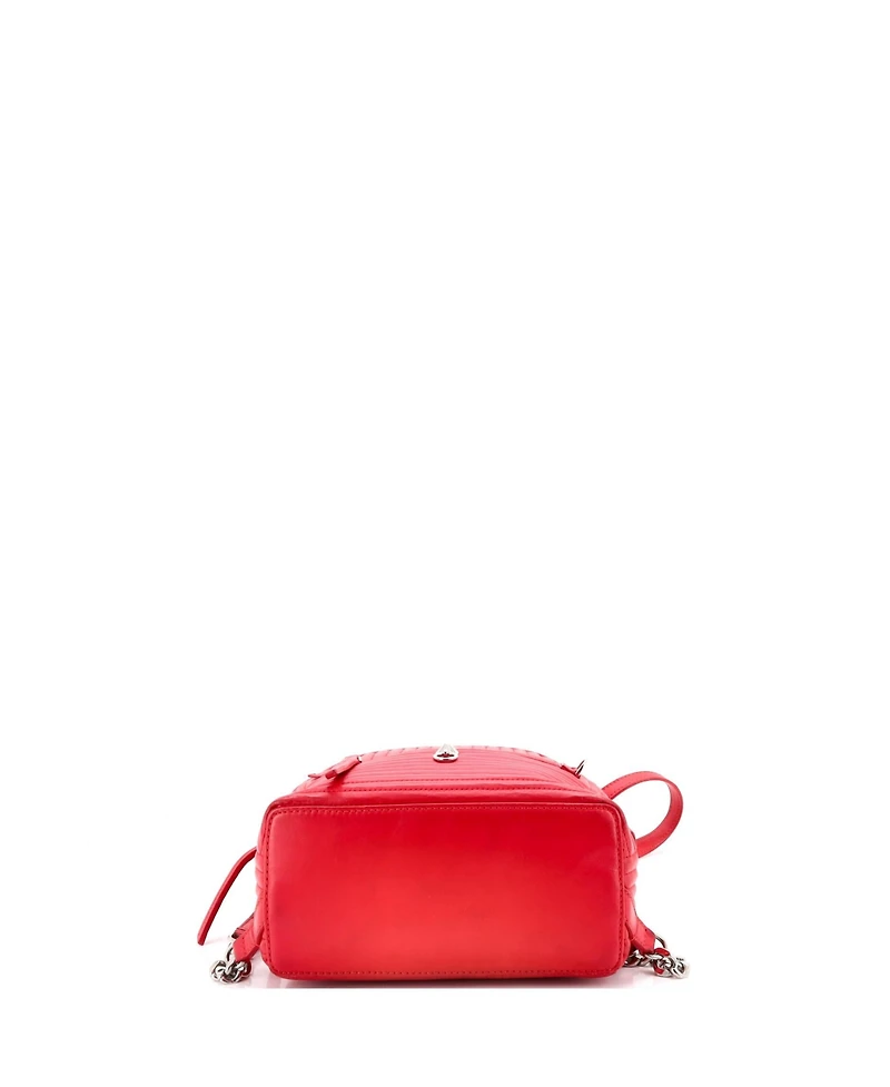 Pre-Owned Fendi Mini DotCom Backpack Quilted Leather