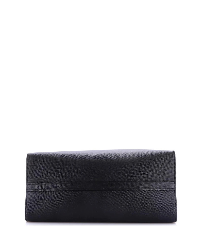 Pre-Owned Prada Medium Monochrome Tote Saffiano with City Calf