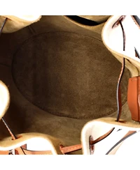 Pre-Owned Loewe Medium Balloon Bucket Bag Canvas and Leather