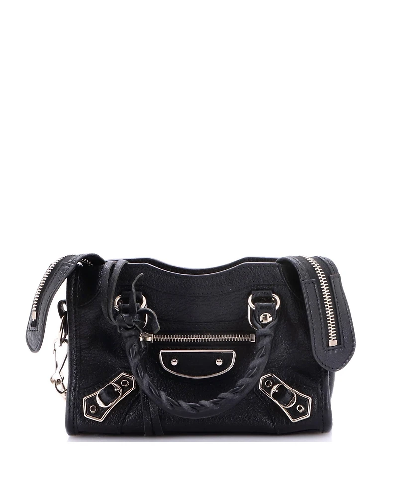 Pre-Owned Balenciaga Nano City Classic Metallic Edge Bag Leather