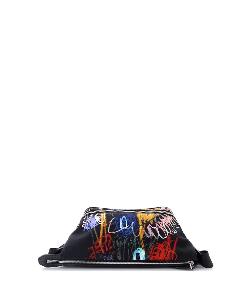 Pre-Owned Fendi x Noel Fielding Abstract Belt Bag Printed Nylon