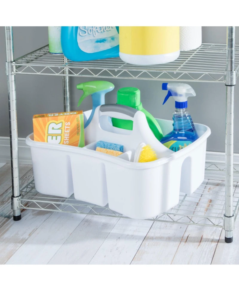 Sterilite Divided Storage Ultra Caddy with 4 Compartments and Handles (18 Pack)