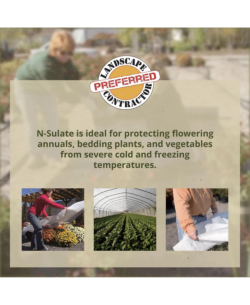 DeWitt N-Sulate 12' x 250' Plant Cover Freeze Protection Frost Blanket, (5 Pack)