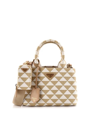 Pre-Owned Prada Small Symbole Tote Jacquard
