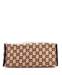 Pre-Owned Gucci Large Shopping Tote Gg Wool