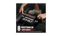Syedee Seated Ab Curl/ Back Extension Machine, Plate Loaded Machine with 450lbs Weight Capacity, Home Gym for Core and Back Training