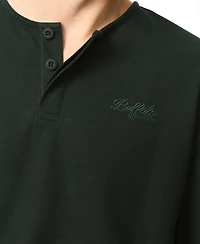 Buffalo David Bitton Men's Kafael Short-Sleeve Textured Henley Shirt