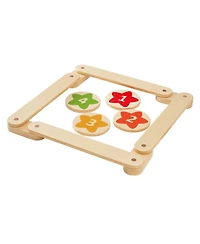 Slickblue 6 Pieces Wooden Balance Steppingstones for Kids Ages 2-6