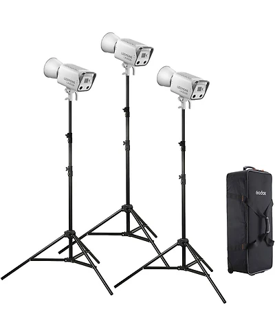 Godox Litemons LA300Bi Bi-Color Led Monolight (3-Light Kit)