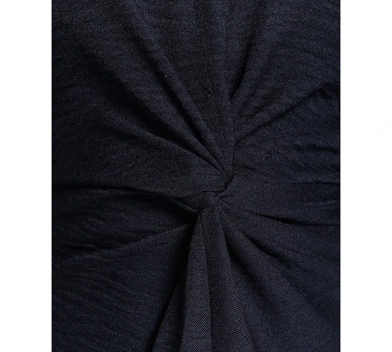 Calvin Klein Women's Collared V-Neck Front-Twist Midi Dress