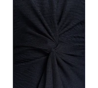 Calvin Klein Women's Collared V-Neck Front-Twist Midi Dress