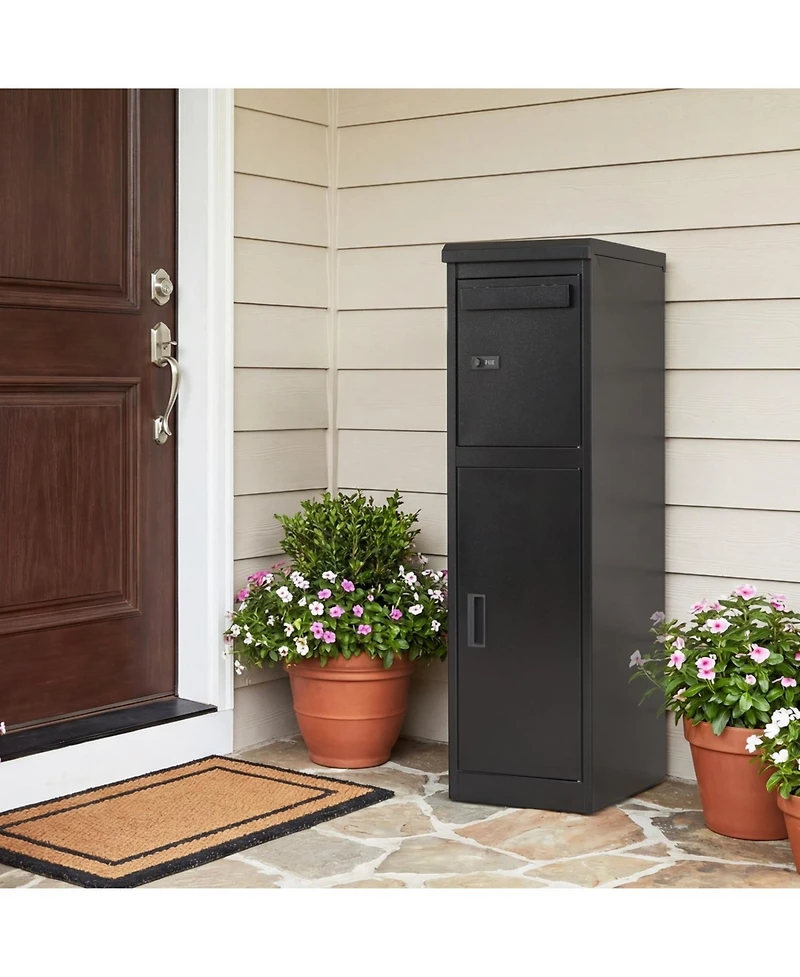 Mecale Dual Compartment Package Delivery Box with Coded Lock