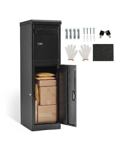 Mecale Dual Compartment Package Delivery Box with Coded Lock